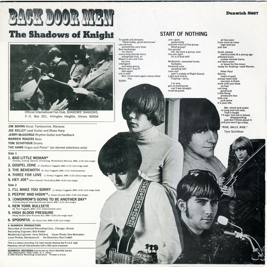 Shadows of knight_LP back door men back cover